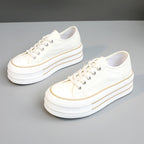 Damen Plüsch Plateau Sneakers mit atmungsaktivem Obermaterial R&B