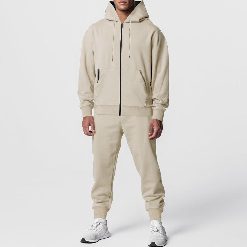 Herren sportliches Hoodie-Set mit atmungsaktiver Stofftechnologie R&B