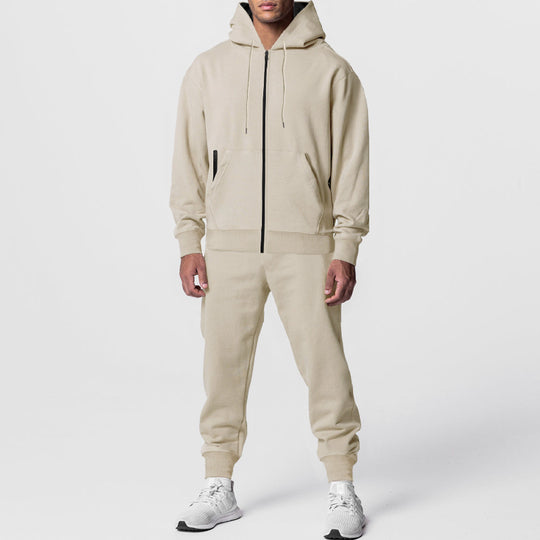 Herren sportliches Hoodie-Set mit atmungsaktiver Stofftechnologie R&B