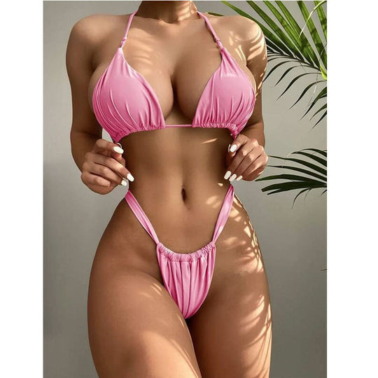 Damen Triangel-Bikini mit hohem Beinausschnitt R&B