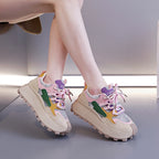 Damen trendige Sneakers mit einzigartigem Design und ergonomischer Dämpfung R&B