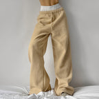 Damen Bequeme Fleece-Hose mit weitem Schnitt R&B
