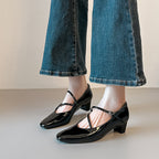 Damen Elegante Mary Jane Schuhe mit modischem Riemchen R&B
