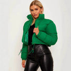 Damen trendige kurze Steppjacke R&B