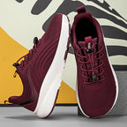 Damen sportliche Sneaker mit atmungsaktiver Oberflächenstruktur und rutschfester Sohle R&B