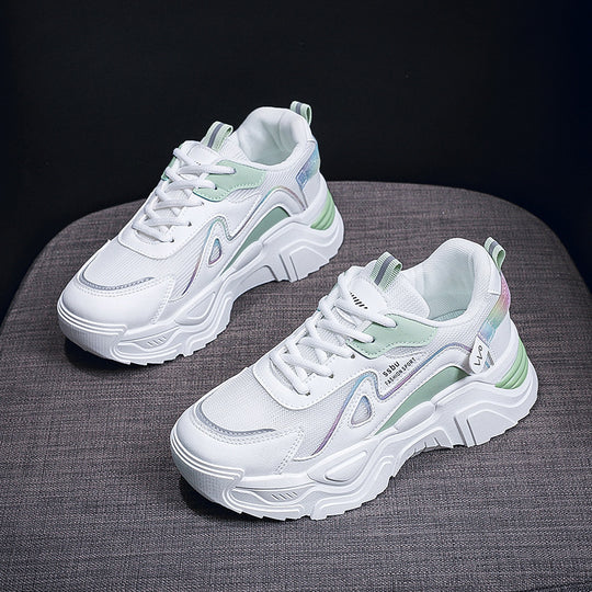 Damen Sportliche Lauf-Sneaker mit atmungsaktiver Mesh-Oberfläche und stoßdämpfender Sohle R&B
