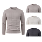 Herren Strukturpullover mit hochgeschlossenem Kragen und modischem Design R&B