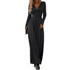 Damen Elegantes Maxikleid mit hochwertiger Spitzenverzierung und seitlichem Schlitz R&B