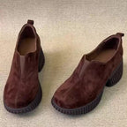 Damen Chunky Slipper mit breiter Gummisohle und elastischem Einschlupf R&B