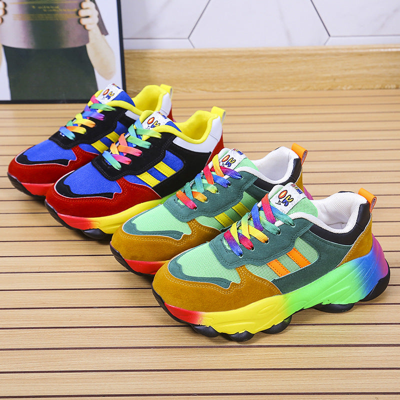 Damen Multi-Funktions-Sneakers mit buntem Design und atmungsaktiven Obermaterialien R&B
