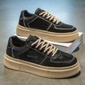 Damen modische Sneakers mit dicker Profilsohle und robustem Obermaterial
