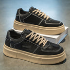 Damen modische Sneakers mit dicker Profilsohle und robustem Obermaterial