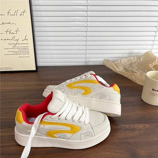 Damen Sport Sneakers mit trendigem Grafikdesign und bequemer Polsterung R&B