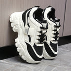 Damen Sportliche Chunky Sneakers mit gepolsterter Laufsohle und atmungsaktivem Obermaterial R&B