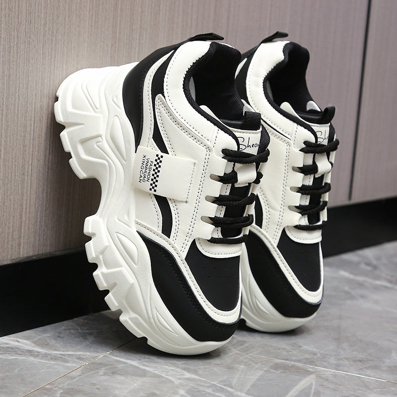 Damen Sportliche Chunky Sneakers mit gepolsterter Laufsohle und atmungsaktivem Obermaterial R&B