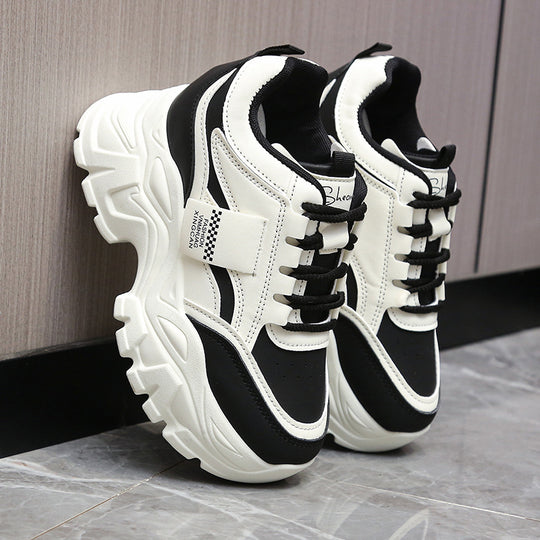 Damen Sportliche Chunky Sneakers mit gepolsterter Laufsohle und atmungsaktivem Obermaterial R&B