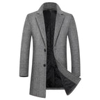 Herren eleganter Glencheck-Mantel mit wärmendem Innenfutter R&B