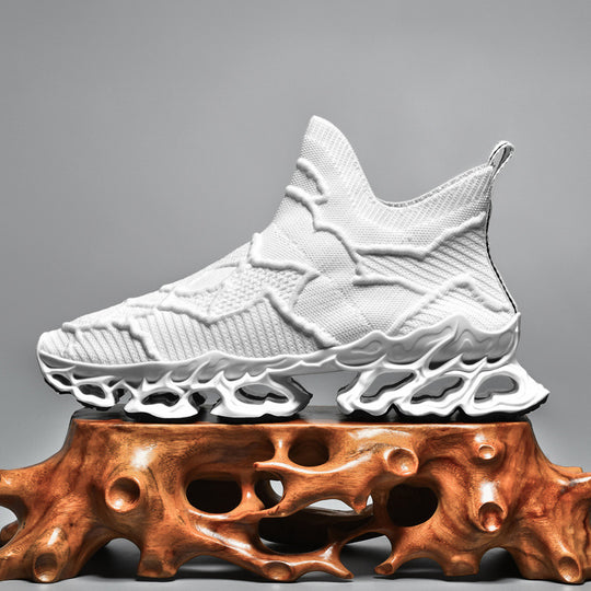 Damen Sportliche Strick-Sneaker mit rutschfester Sohle und innovativer Dämpfungstechnologie R&B
