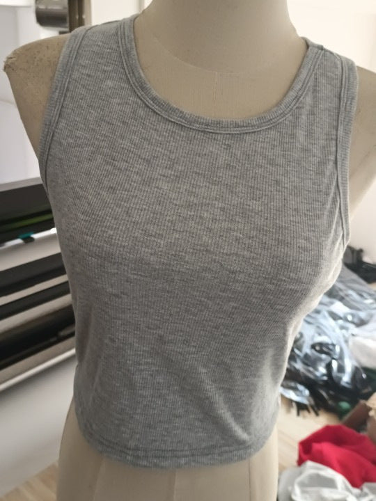 Damen Einfaches und bequemes Tanktop aus hochwertiger Baumwolle R&B