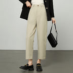 Damen gerippte Culotte Stoffhose