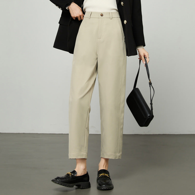 Damen gerippte Culotte Stoffhose