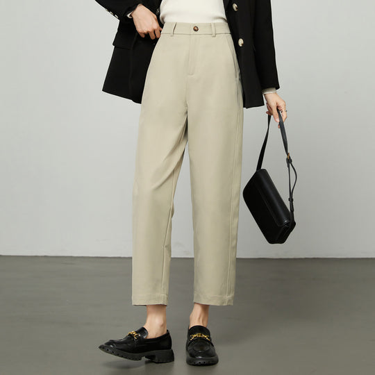 Damen gerippte Culotte Stoffhose