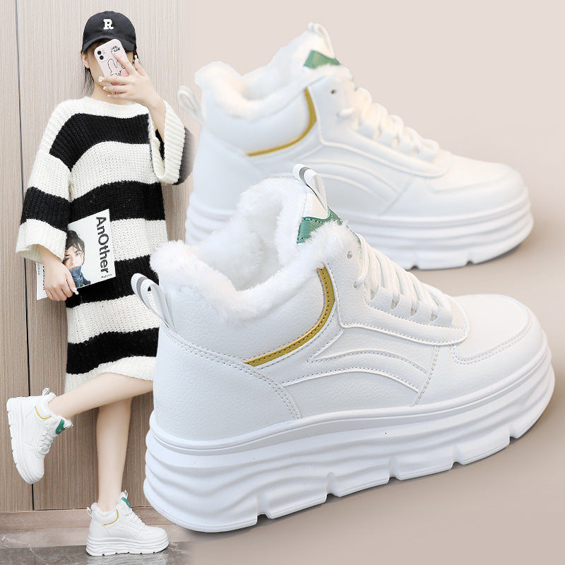 Damen High-Top Sneakers mit warmem Innenfutter und dämpfender Sohle R&B