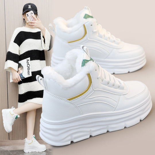 Damen High-Top Sneakers mit warmem Innenfutter und dämpfender Sohle R&B