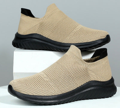 Unisex nan atmungsaktive Strick-Schlupfsneaker mit ergonomischem Memory-Fußbett R&B