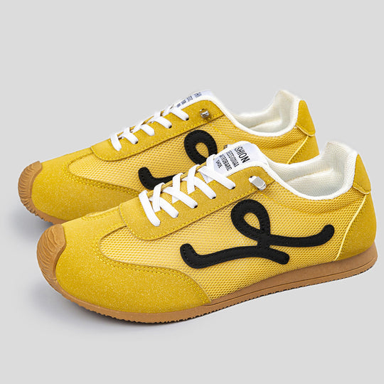 Damen Sportliche Sneakers mit atmungsaktiver Mesh-Oberfläche und rutschfester Sohle R&B