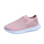 Damen modische Slip-On Sneaker mit Glitzerapplikationen R&B