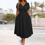 Damen lockeres Maxi-Kleid R&B