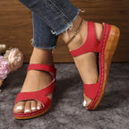 Damen Komfortable Zehentrenner-Sandalen mit ergonomischem Fußbett und modischem Riemendesign R&B