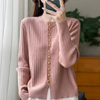 Damen Strickjacke mit goldenen Knöpfen R&B