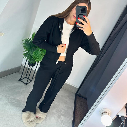 Damen Strick-Loungewear-Set R&B