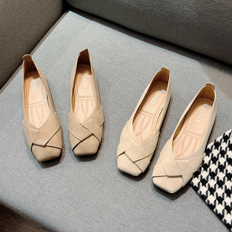 Damen Ballerinas mit elegantem Kreuzband-Design R&B