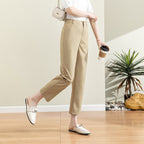 Damen Chino Stoffhose mit elastischem Bund