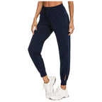 Damen Bequeme Sporthose mit elastischem Bund und seitlichen Taschen R&B
