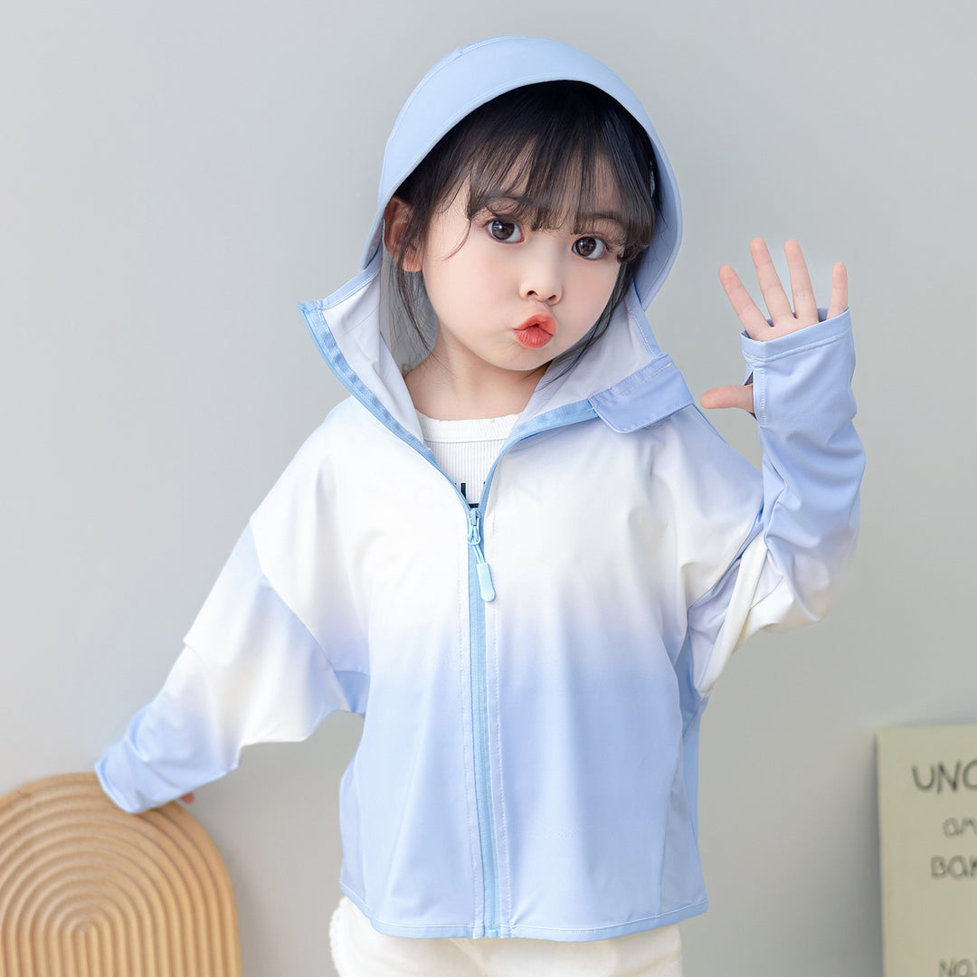 Damen Sportliche UV-Schutzjacke mit Kapuze R&B