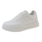 Damen Plattform Sneakers mit langlR&Biger Lederoberfläche und atmungsaktiver Dämpfung R&B