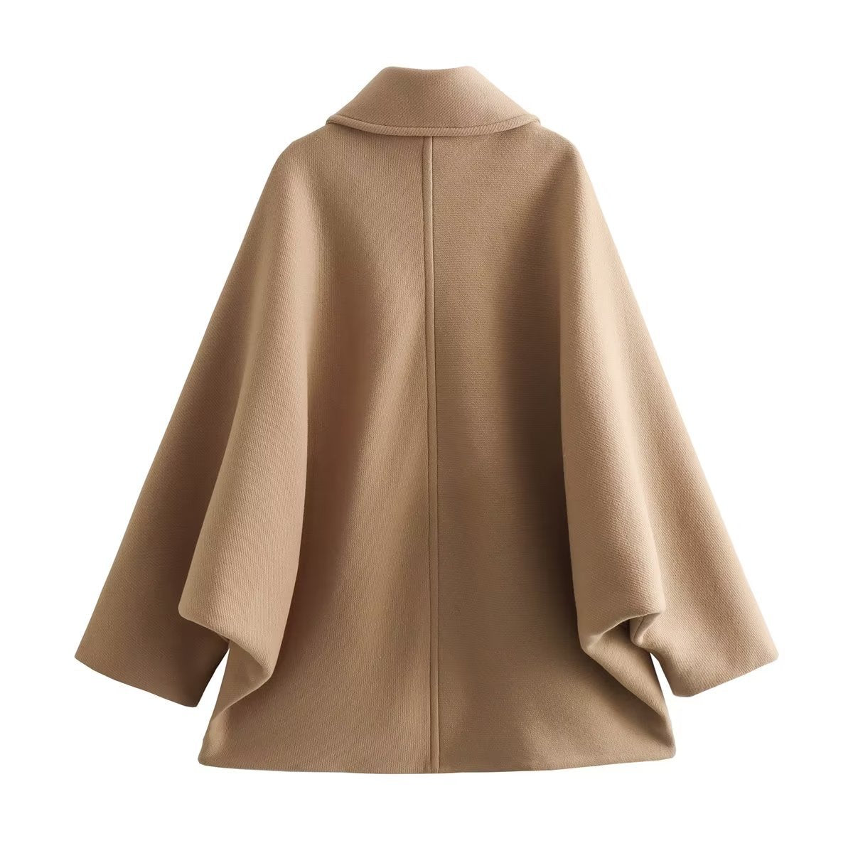 Damen Oversized Wolljacke mit durchgehendem Knopfverschluss und praktischen Taschen R&B