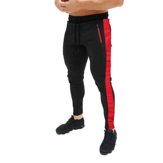 Herren Sportliche Jogginghose mit seitlichen Reißverschlusstaschen R&B