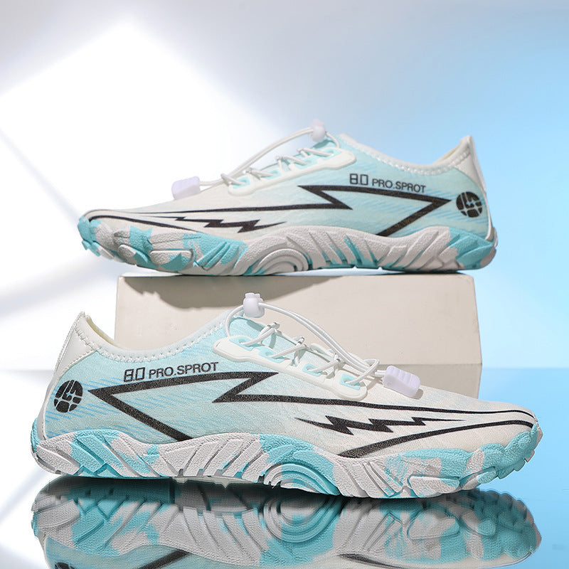 Damen Wasserfeste und flexible Sportschuhe mit elastischem Schnellschnürsystem