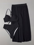 Damen Bikini-Set mit elegantem Wickelrock R&B