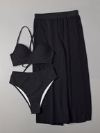 Damen Bikini-Set mit elegantem Wickelrock R&B