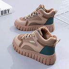 Damen Sportliche High-Top Sneakers mit gefüttertem Innenbereich und rutschfester Sohle