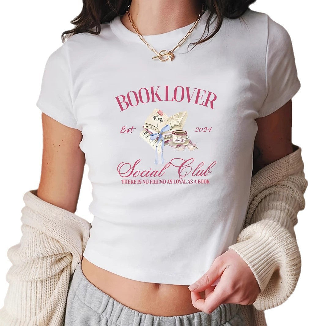 Damen T-Shirt mit künstlerischem Katzenmotiv R&B