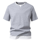 Herren V-Ausschnitt T-Shirt mit modernem Schnitt und lässigem Look