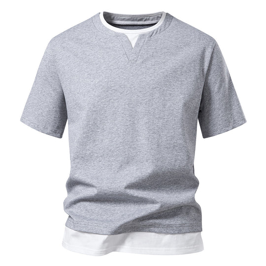 Herren V-Ausschnitt T-Shirt mit modernem Schnitt und lässigem Look R&B