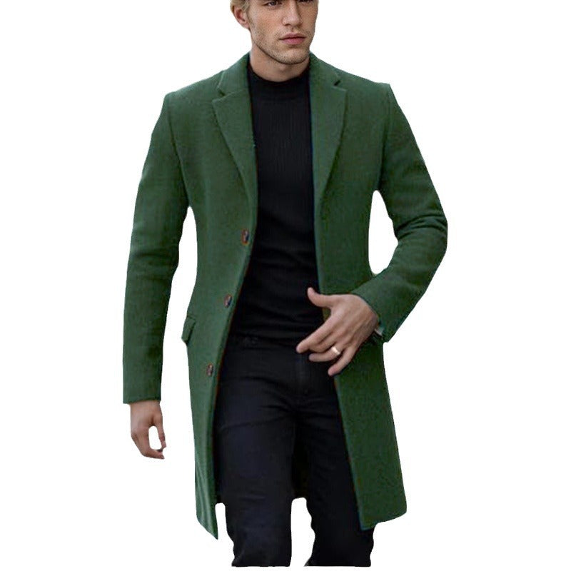 Herren eleganter einfacher Mantel R&B